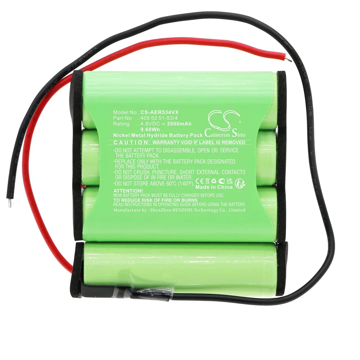 Cameron Sino Battery for AEG ErgoRapido Rapido 2000mAh 4.8V — product photo