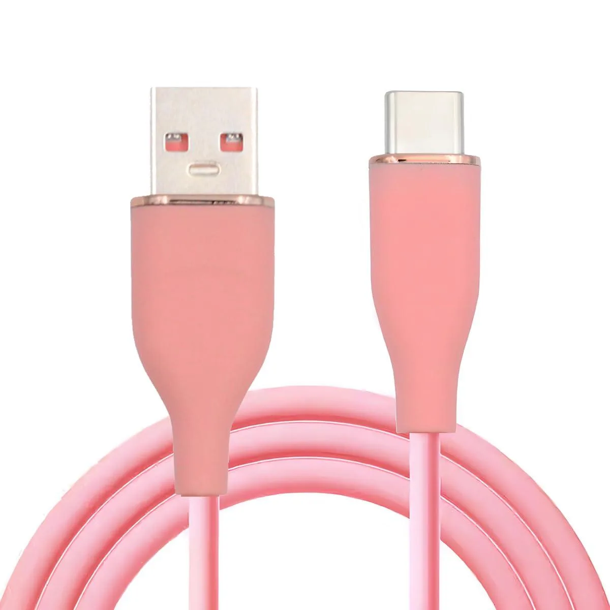 Fervit Fervit USB 2.0 to USB-C 15W Liquid Silicone Cable Pink 2m — product photo
