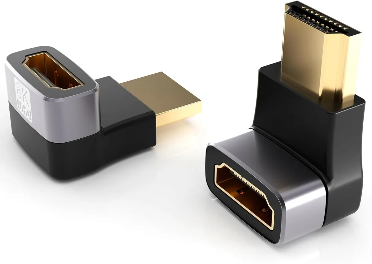 Boxwave Boxwave 8K@60Hz Right Angle HDMI Adapter 90° & 270° (2 Pack) — product photo