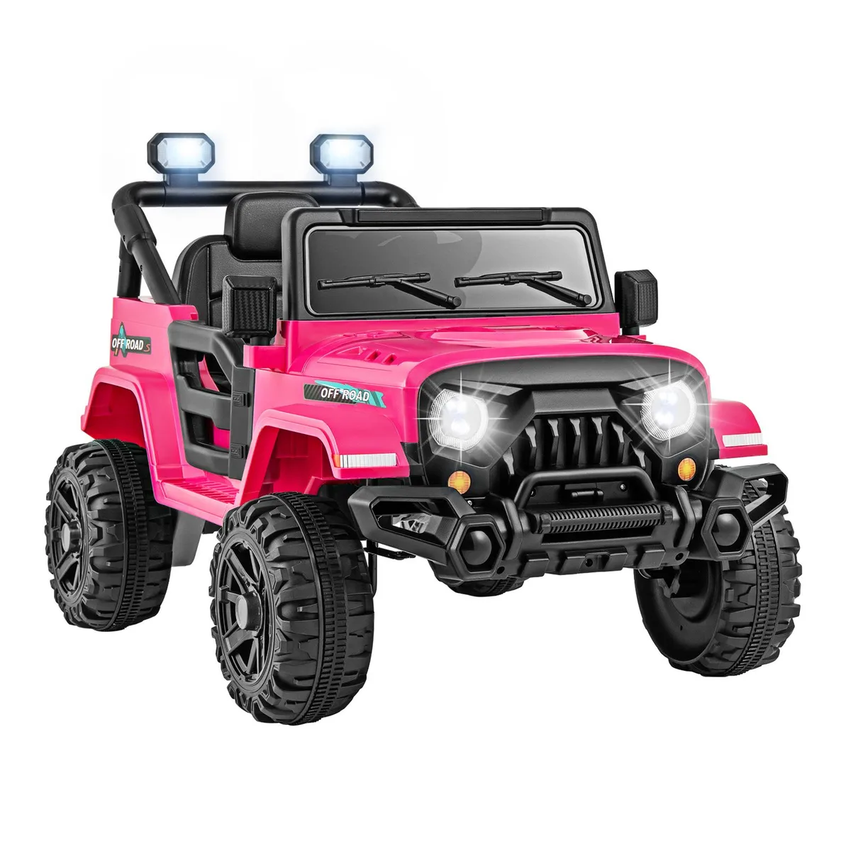 SlickBlue SlickBlue 12V Ride-On Truck Pink Threaded Wheels 3 Speeds Remote Control — product photo
