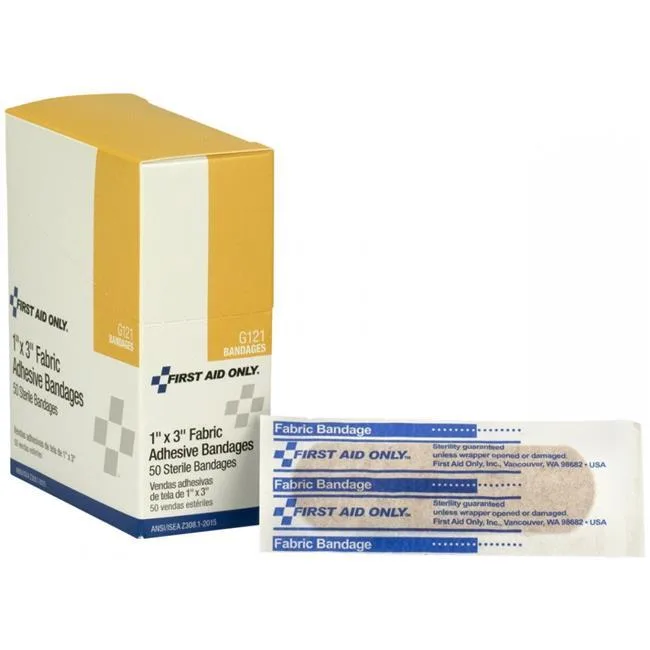 First Aid Only First Aid Only G121 Fabric Bandages 1" x 3" 50 per box — product photo