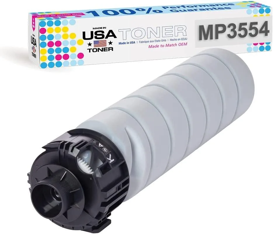 MADE IN USA TONER MADE IN USA TONER Black Toner Cartridge for Ricoh MP 2554 3054 3554 2555 3055 3555 24000 Pages — product photo