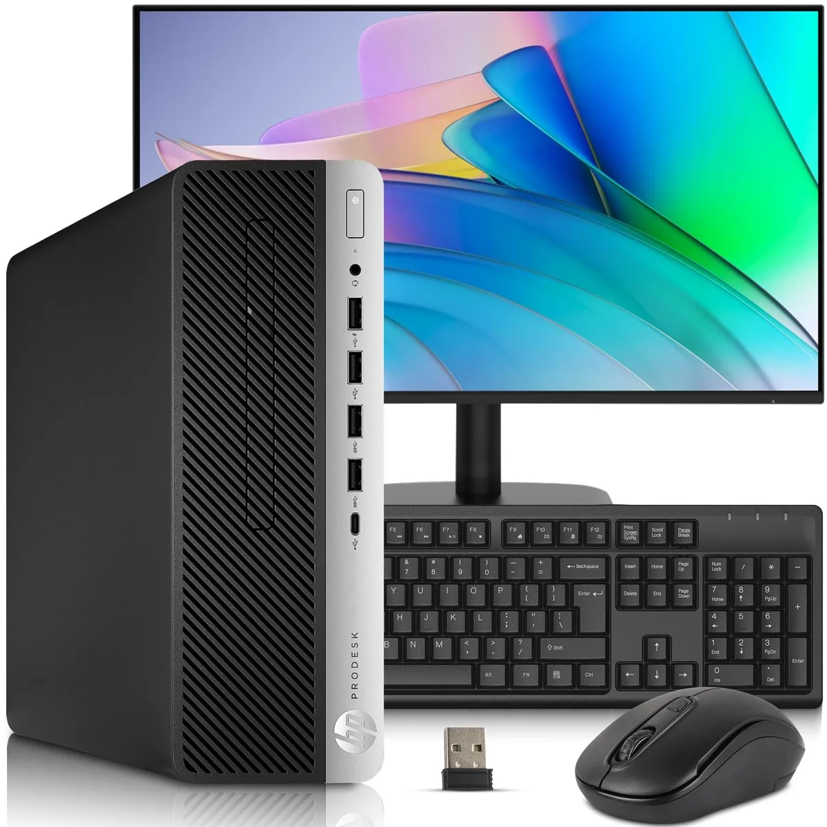 HP HP ProDesk 600 G4 SFF i5-8500 16GB 512GB 24" Win11 Pro — product photo