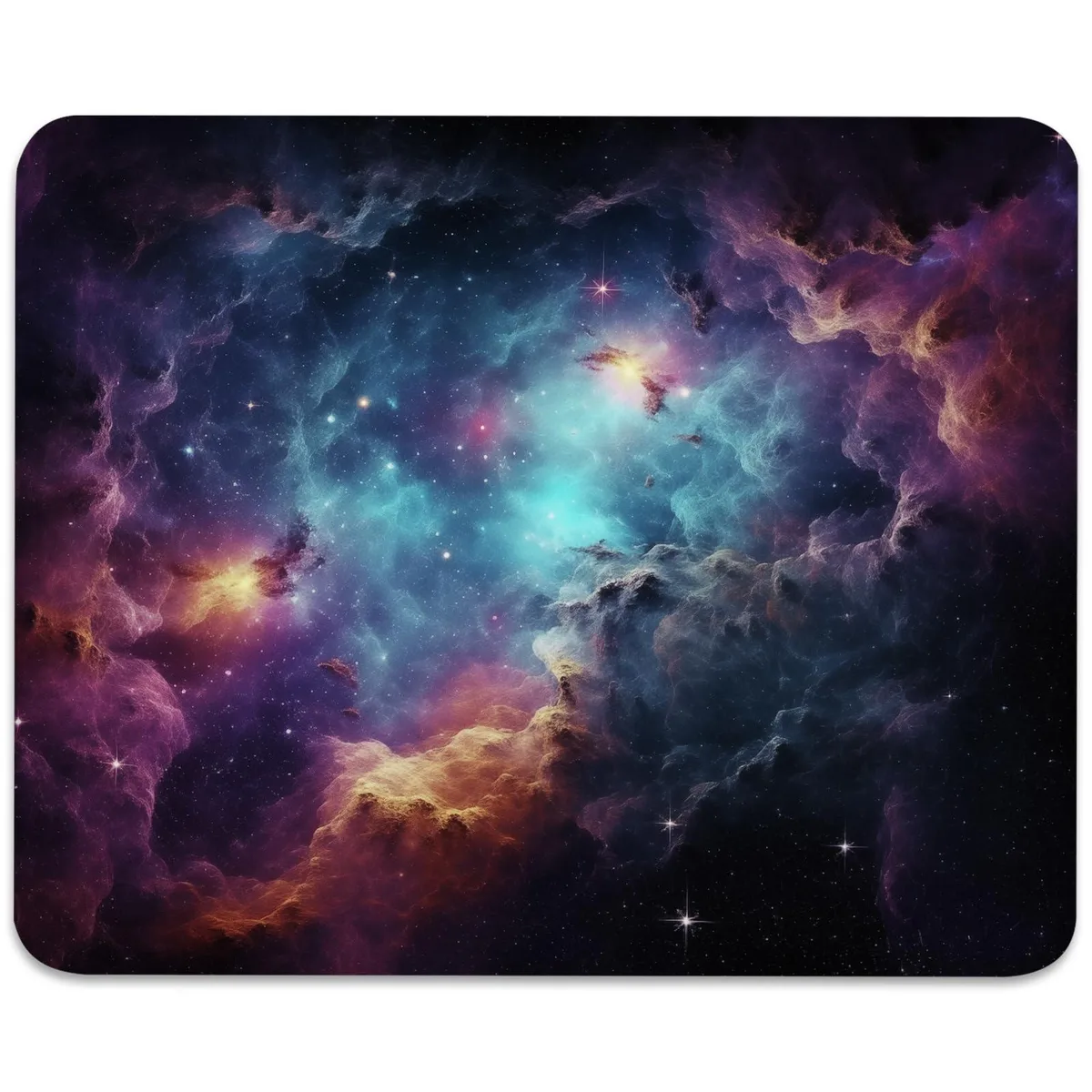 Eiszuso Galactic Nebula Starscape Mouse Pad Nebula Voyage-Rectangle 10.2x8.3in 3mm — product photo