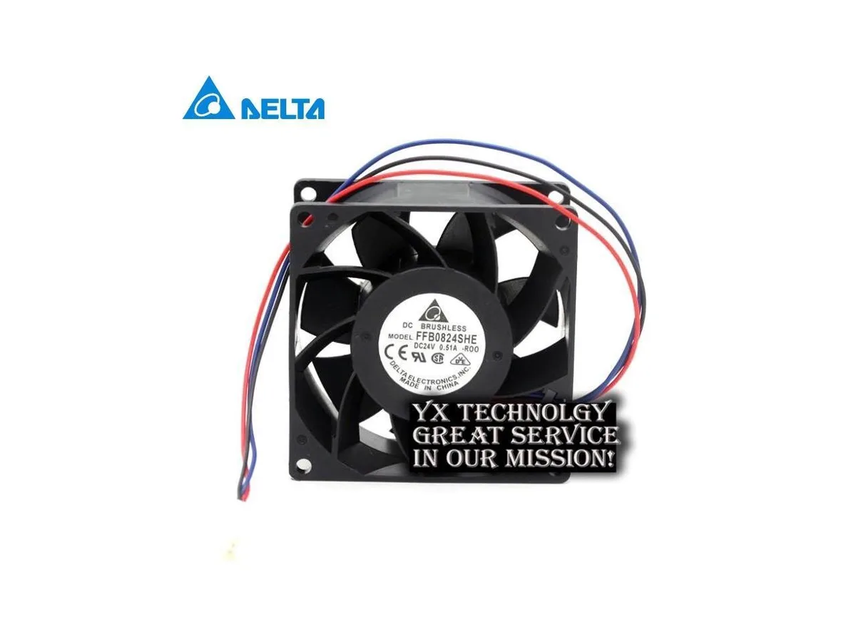 Fans Fans 80x80x38mm 24V 0.51A 3-wire Case Fan FFB0824SHE-ROO — product photo