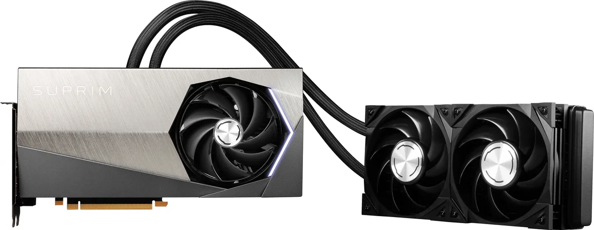 MSI MSI RTX 4090 SUPRIM LIQUID X 24G graphics card — product photo