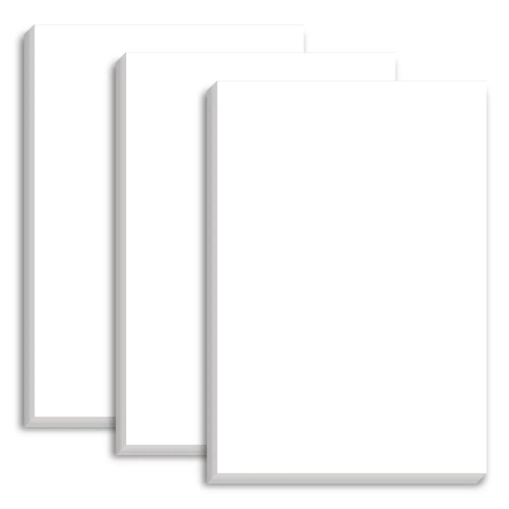 Three packs of white A4 printer paper smooth finish 150 sheets total