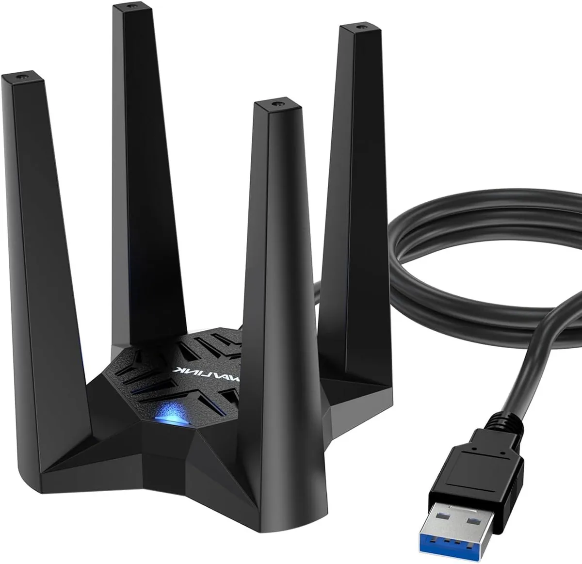 GCROWN GCROWN AX1800 USB Wi-Fi 6 Adapter 1201+574Mbps 4 Antennas — product photo