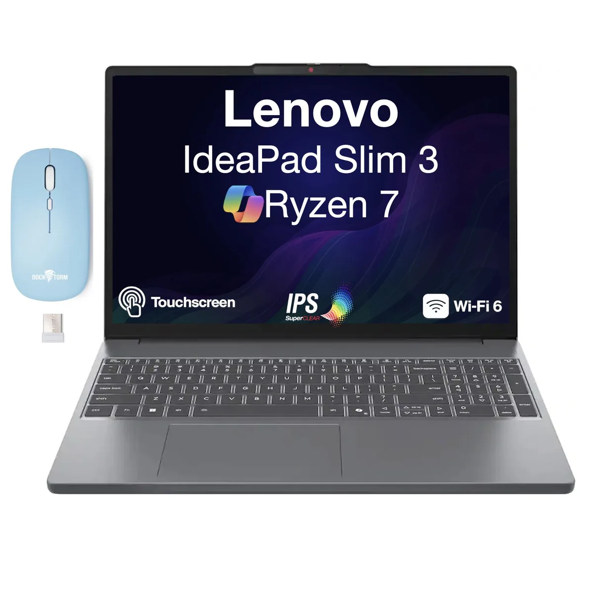 Lenovo Lenovo IdeaPad Slim 3 15.3" Touchscreen WUXGA Ryzen 7 170 32GB DDR5 1TB NVMe — product photo