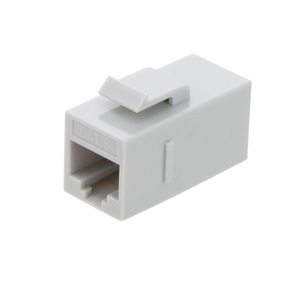 NavePoint NavePoint CAT6 UTP Keystone Coupler RJ45 Female to Female 25 Pack Gray — product photo