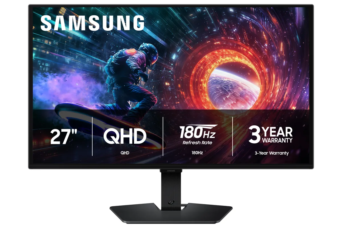 SAMSUNG SAMSUNG LS27FG500SNXZA 27" QHD 180Hz OLED gaming monitor — product photo