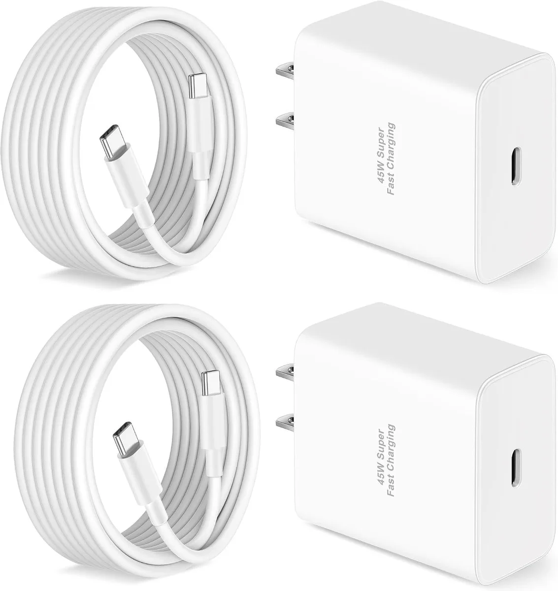ONITOON ONITOON 45W USB-C Charger 2-Pack with 10ft Cable — product photo
