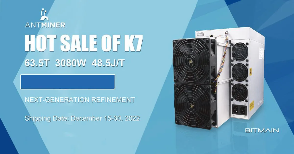 bitmain Bitmain Antminer K7 63.5Th/s mining hardware — product photo