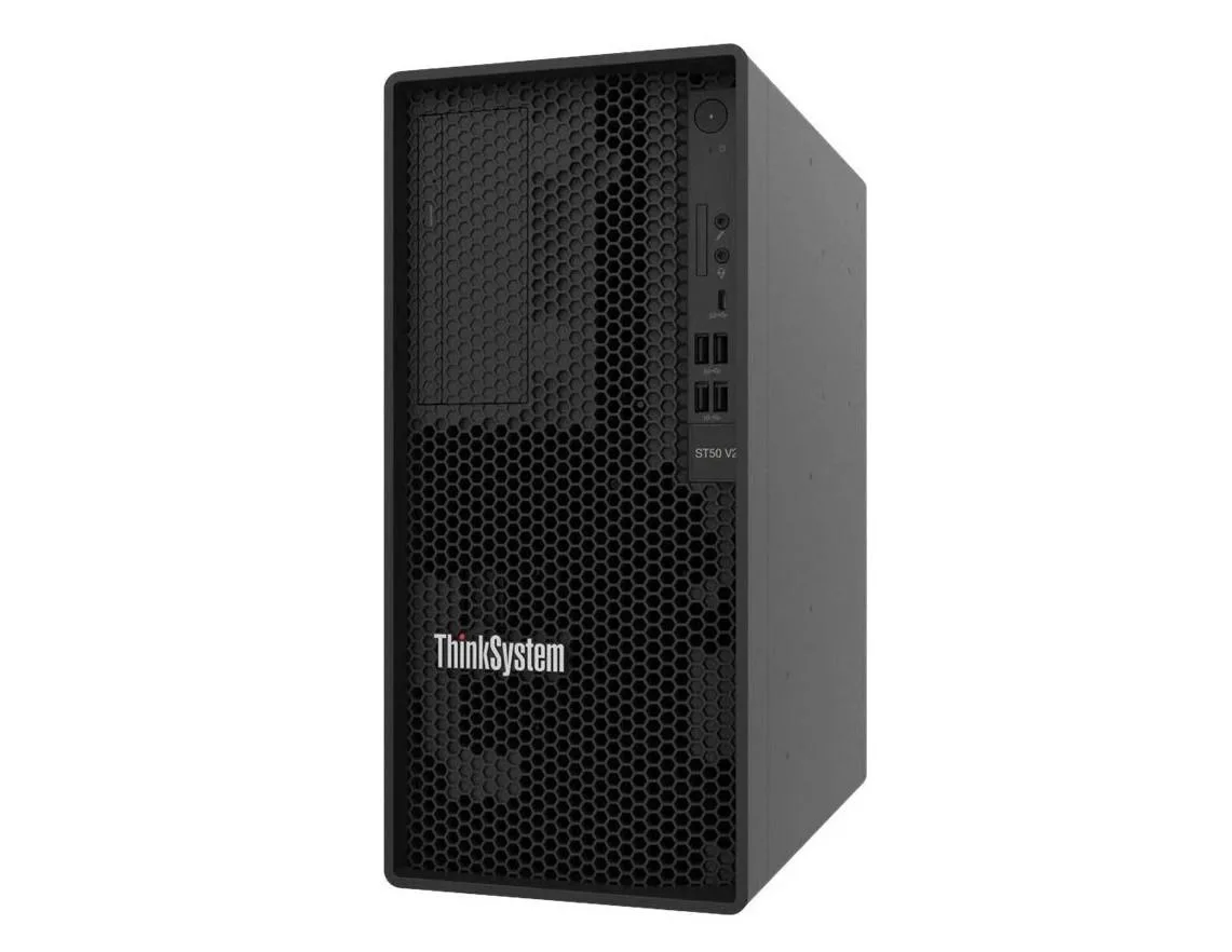 Lenovo Lenovo ThinkSystem ST50v2 Tower Server Xeon E-2324G 64GB DDR4 12TB HDD — product photo