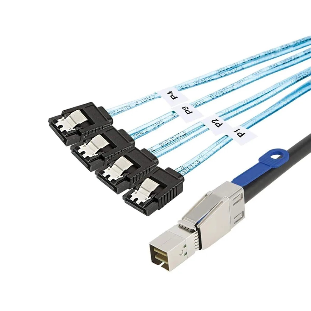 CableCreation CableCreation SFF-8644 to 4 SATA 7 Pin Cable 3.3 FT External Mini SAS HD — product photo