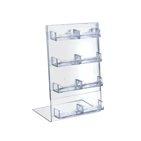 Azar Displays Azar Displays 252048 Angled Eight-Pocket Business/Gift Card Holder 8.5"W x Clear — product photo