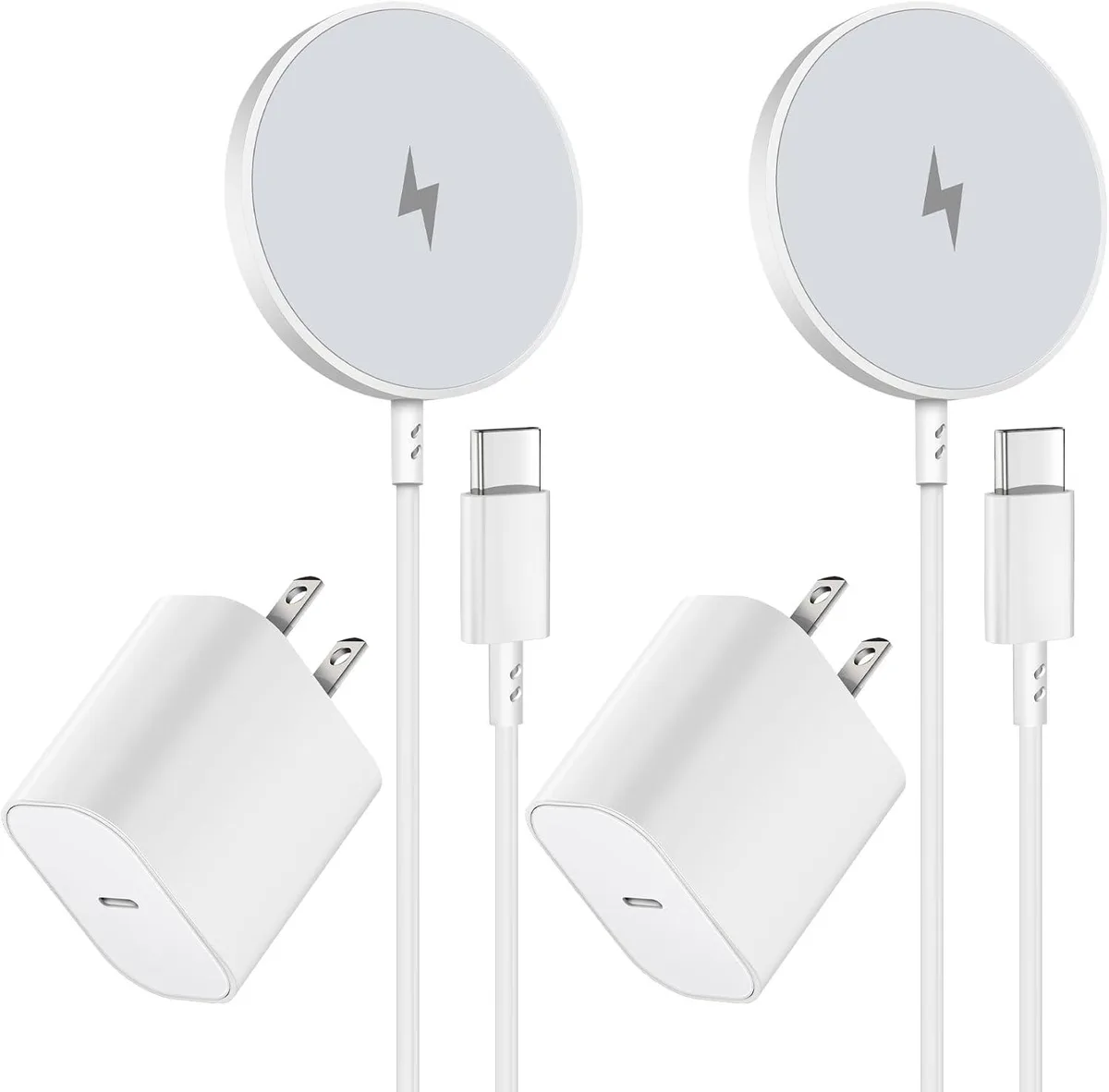 Luisport Luisport Magnetic Wireless Charger 2-Pack 6FT USB-C 20W 15W Max — product photo