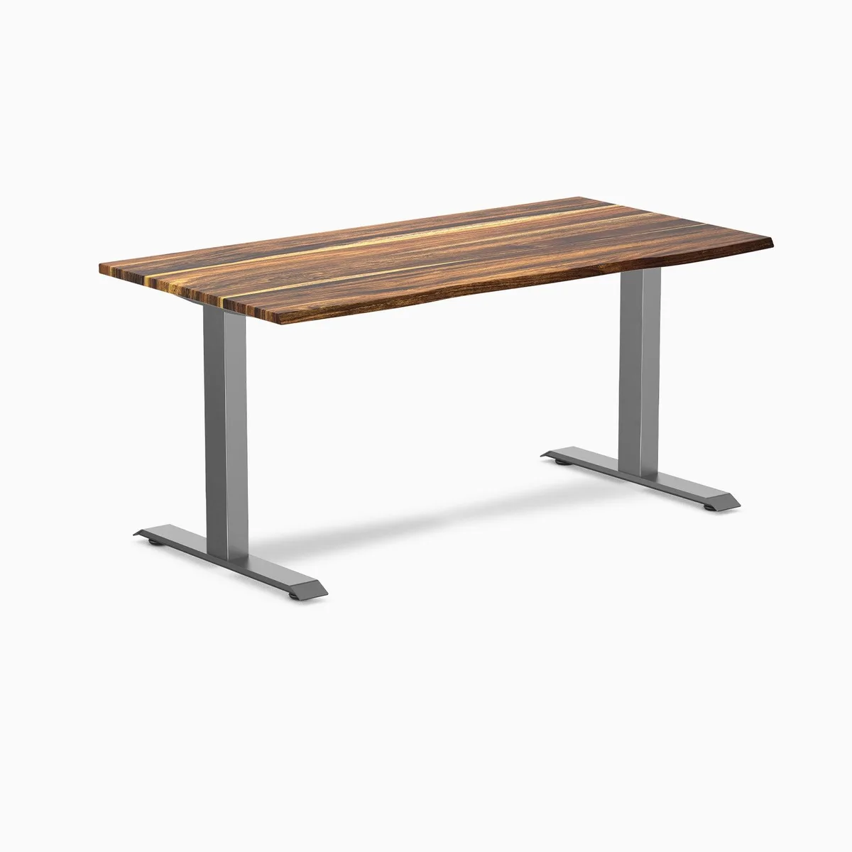 Desky Desky Zero Hardwood Office Desk Pheasantwood Space Gray 60 x 30 in — product photo