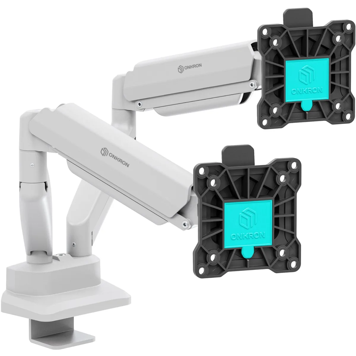 BESIGN BESIGN ONKRON G160-BW Dual Monitor Arm 13-32in 22 lbs White — product photo