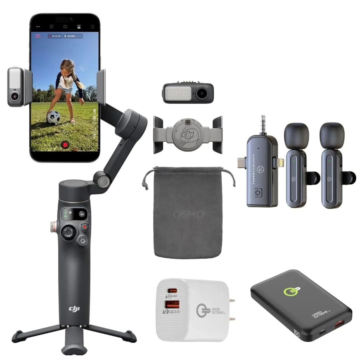 DJI DJI Osmo Mobile 8 Gimbal Kit with Mic, Power Bank, Charger — product photo