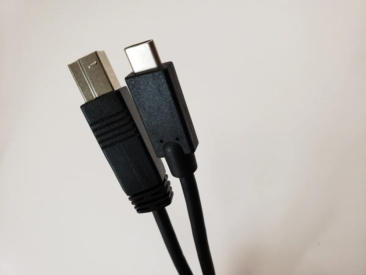 Micro Connectors Micro Connectors E07-314CB-1M USB 3.1 Gen2 Type-C to B 3A 10 Gbps Cable 1m — product photo