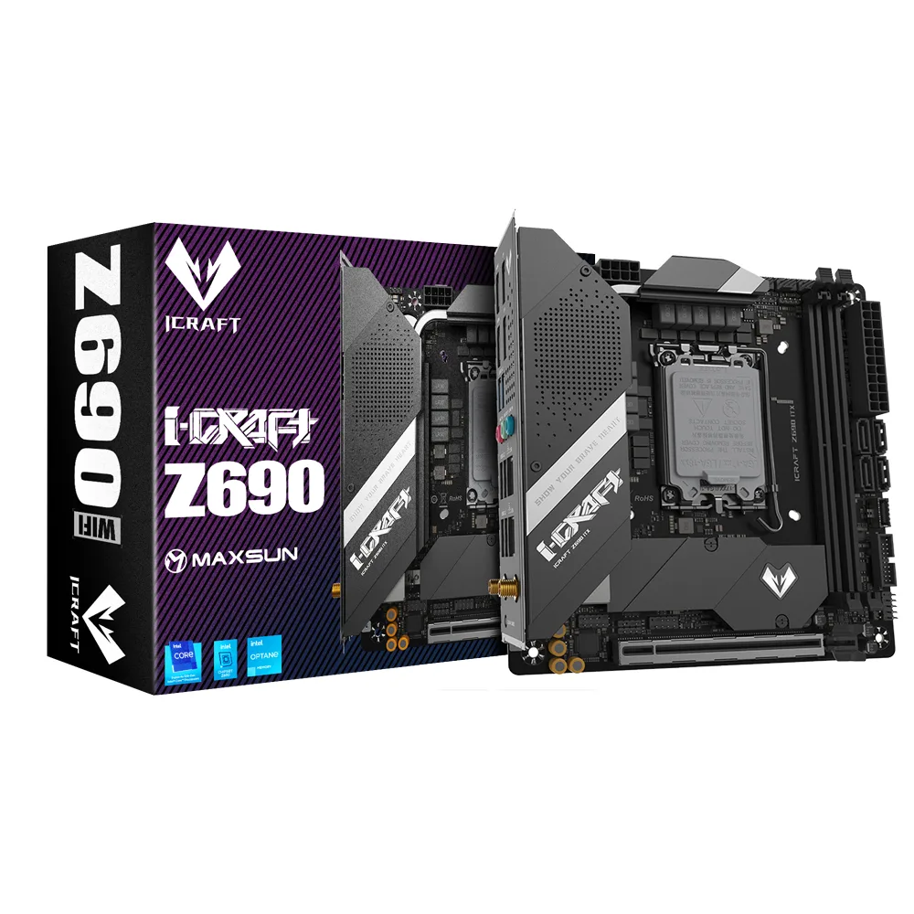 MAXSUN MAXSUN iCraft Z690 ITX WiFi Intel motherboard — product photo