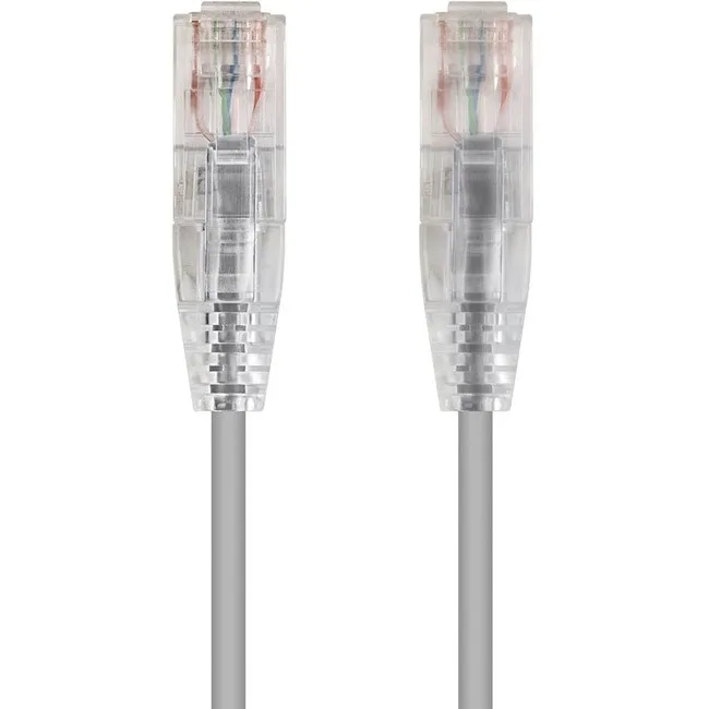 Monoprice Inc. Monoprice 113510 Cat6 Ethernet Patch Cable .5 ft Gray 28AWG SlimRun — product photo