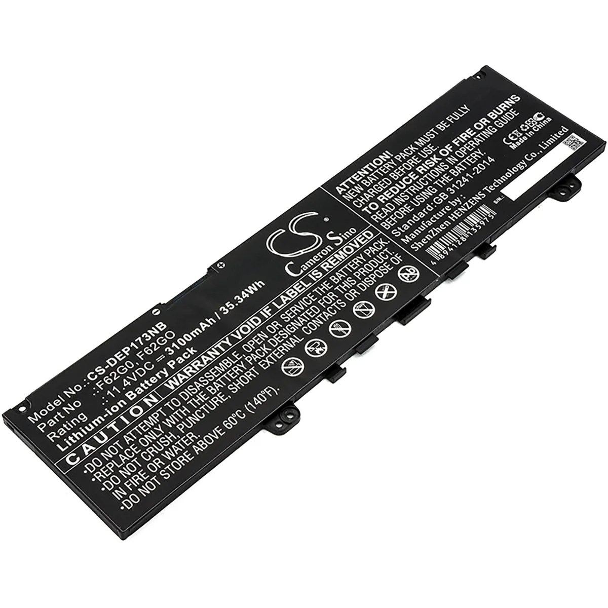 Cameron &amp; Co Cameron &amp; Co DS-CS-DEP173NB laptop battery 3.1 Ah black — product photo