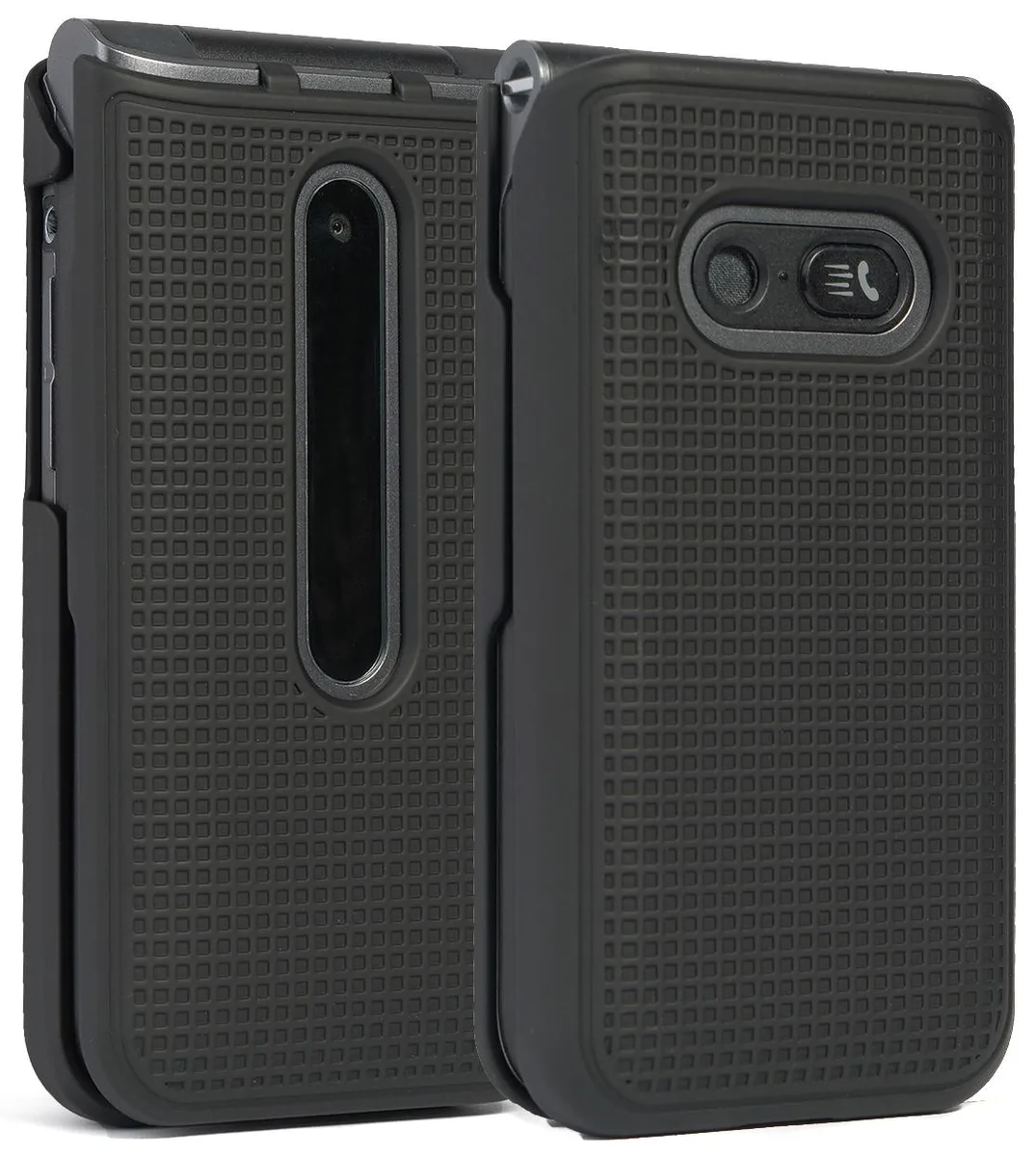 Nakedcellphone Nakedcellphone Grid Case Snap-On Cover for LG Wine 2 LTE LM-Y120 Black — product photo