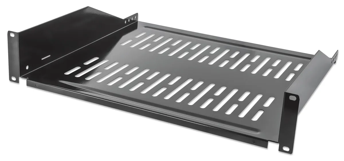 Intellinet Intellinet 712514 19" Cantilever Shelf 2U 400 mm Vented Black — product photo