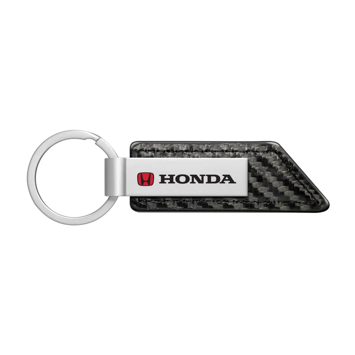 iPick Image, LLC iPick Image, LLC Honda Logo Red Carbon Fiber Black PU Leather Key Chain car electronics accessory — product photo
