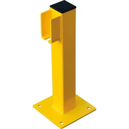 Global Industrial Global Industrial 652901. Steel Lift-Out Guard Rail End Post, Single-Rail, 20H — product photo