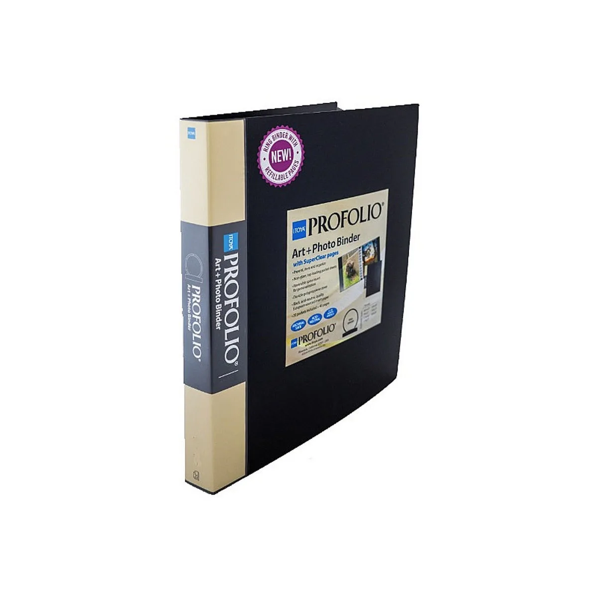Itoya Of America, Ltd Itoya Of America, Ltd Art Profolio Multi-Ring Binder 13x19" Super B 40 Photo 2-Pack Black — product photo