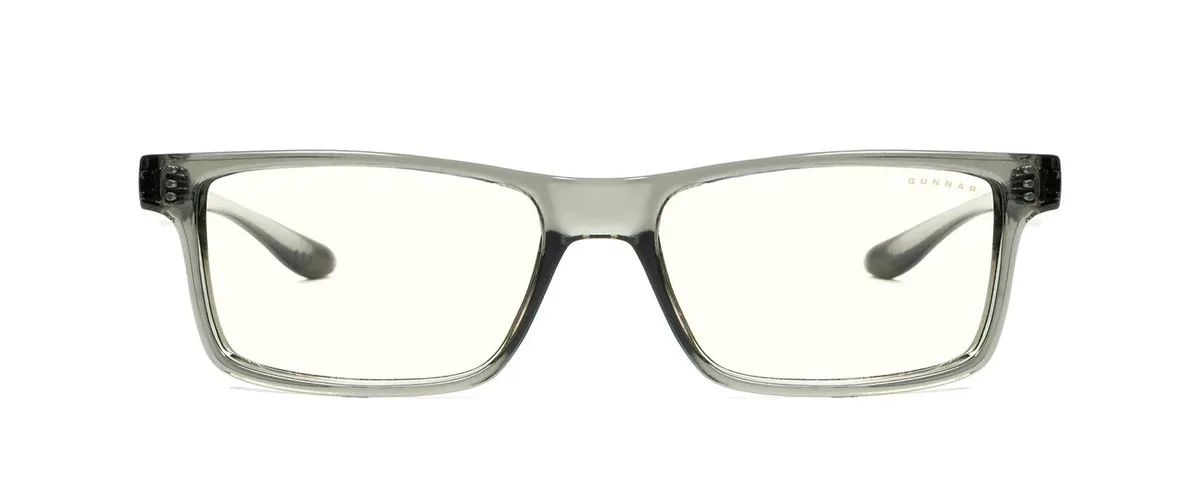 Gunnar Optiks, LLC. Gunnar Vertex Reading Glasses +1.0 Grey Crystal 35% Blue Light VER-06709-1.0 — product photo