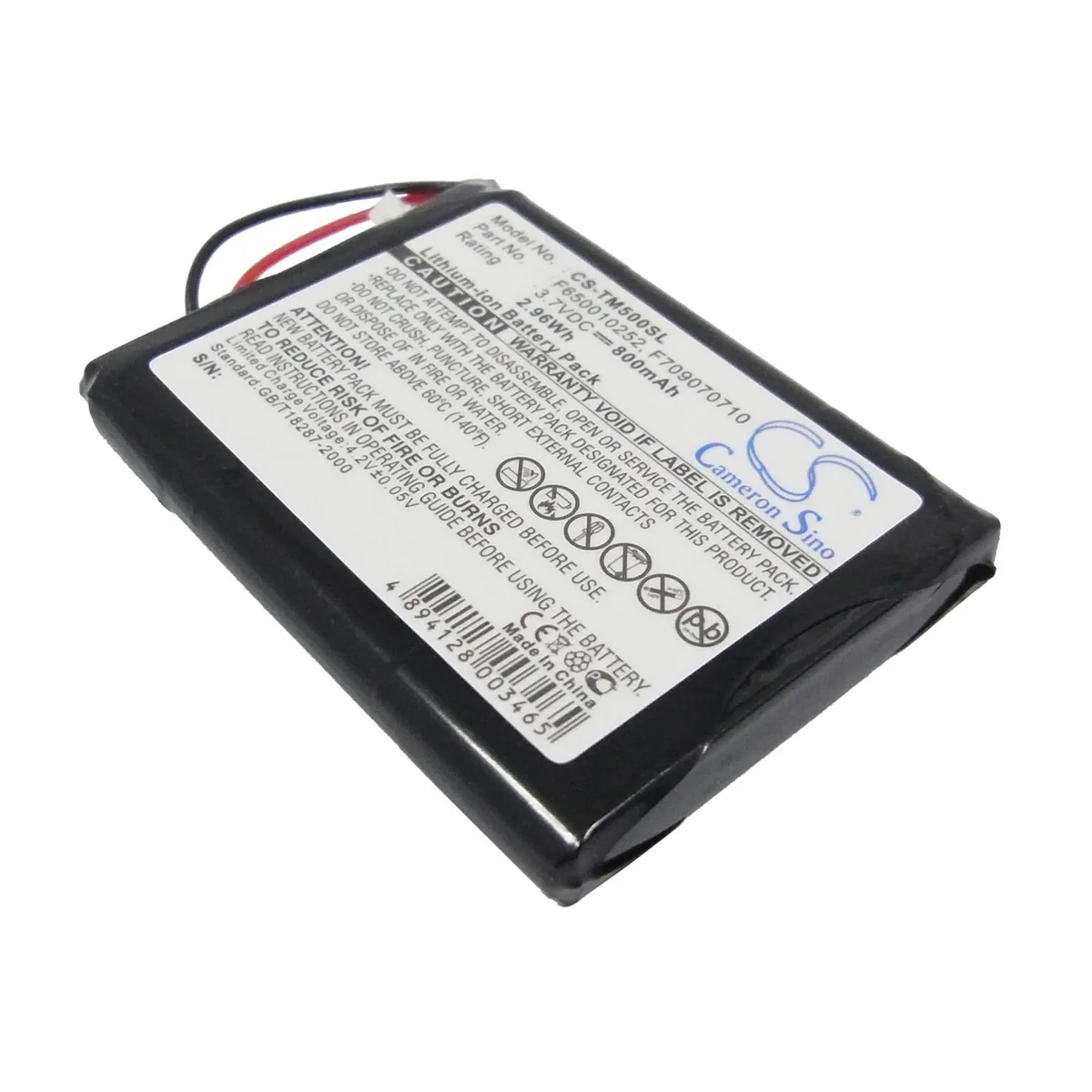 Cameron &amp; Co Cameron &amp; Co DS-CS-TM500SL TomTom One V2 V3 V5 S4L Rider 800mAh GPS Accessory — product photo