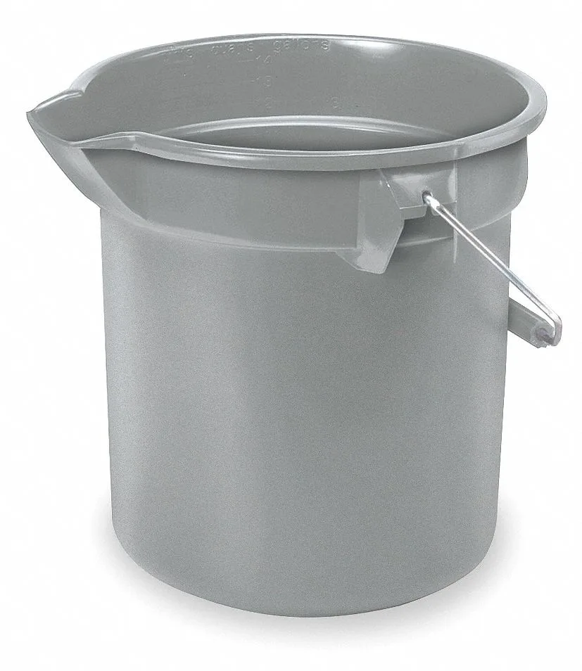 Rubbermaid Commercial Rubbermaid Commercial 261400GY 14-Quart Round Utility Bucket Gray — product photo