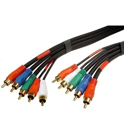 Cables Unlimited Cables Unlimited AUD-1380-06W Component Video Audio Cable 6 ft White — product photo