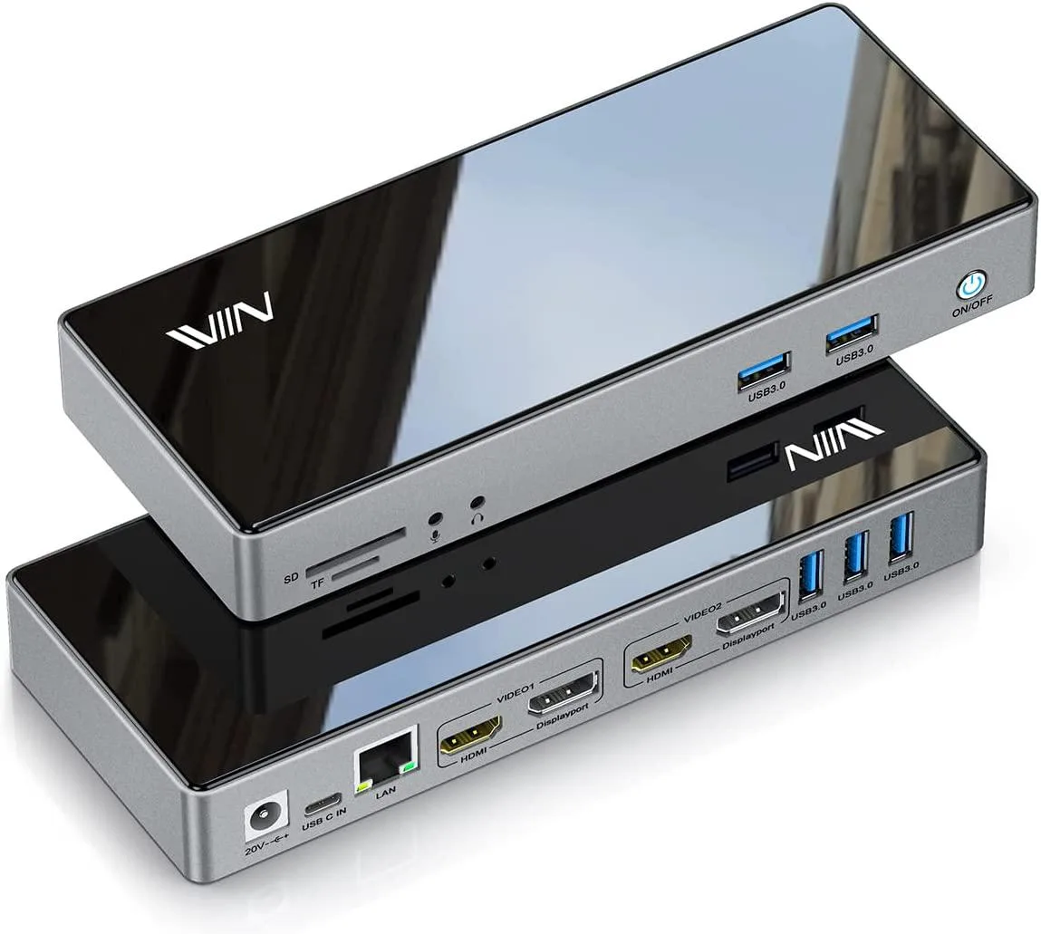 IVIIN IVIIN USB 3.0 Docking Station Thunderbolt 3 Black — product photo