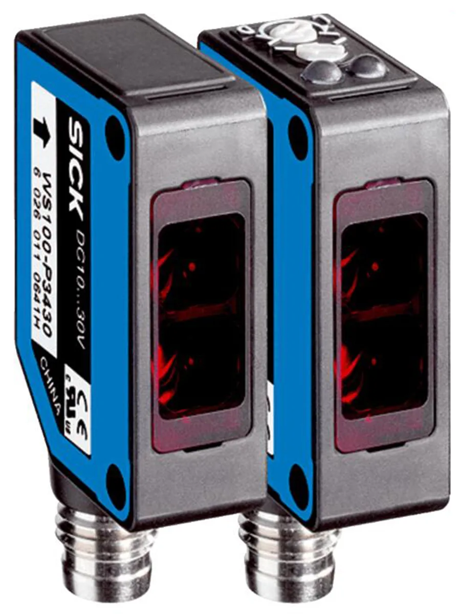 Rectangular plastic sensor housing 11 mm x 31 mm x 20 mm with cable and two stainless steel brackets