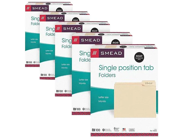 White box containing a roll of 250 numeric file labels