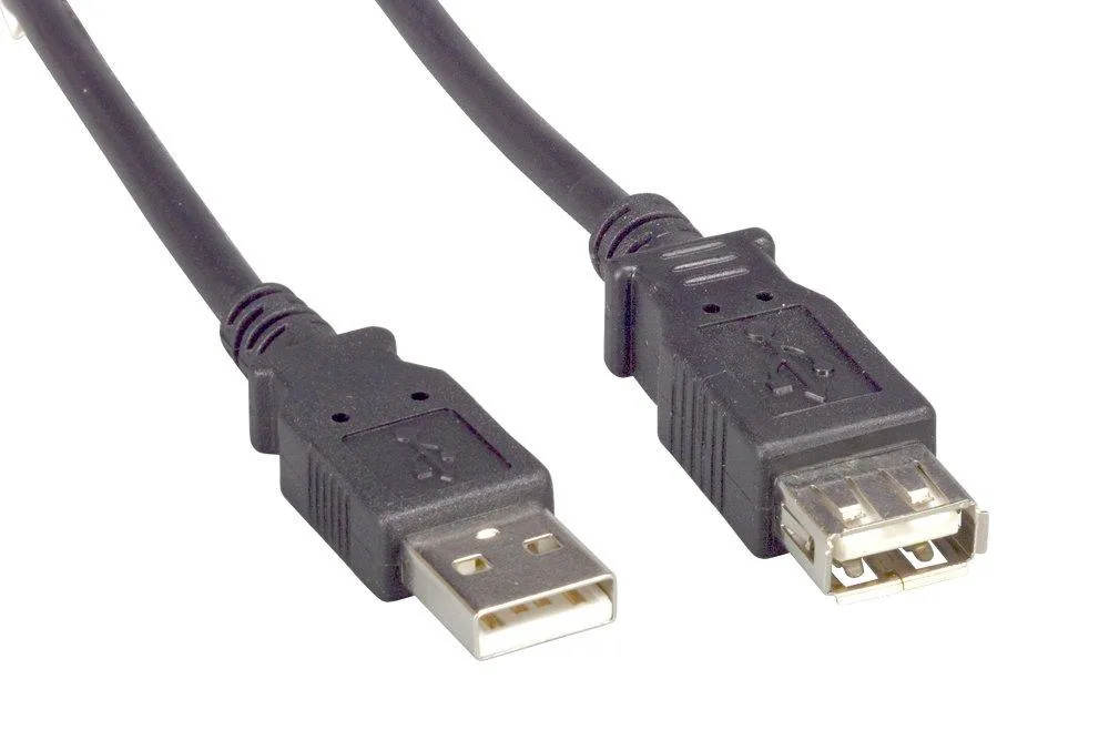 Cable Leader Cable Leader USB 2.0 A Male to A Female Extension Cable 10 ft Black — product photo