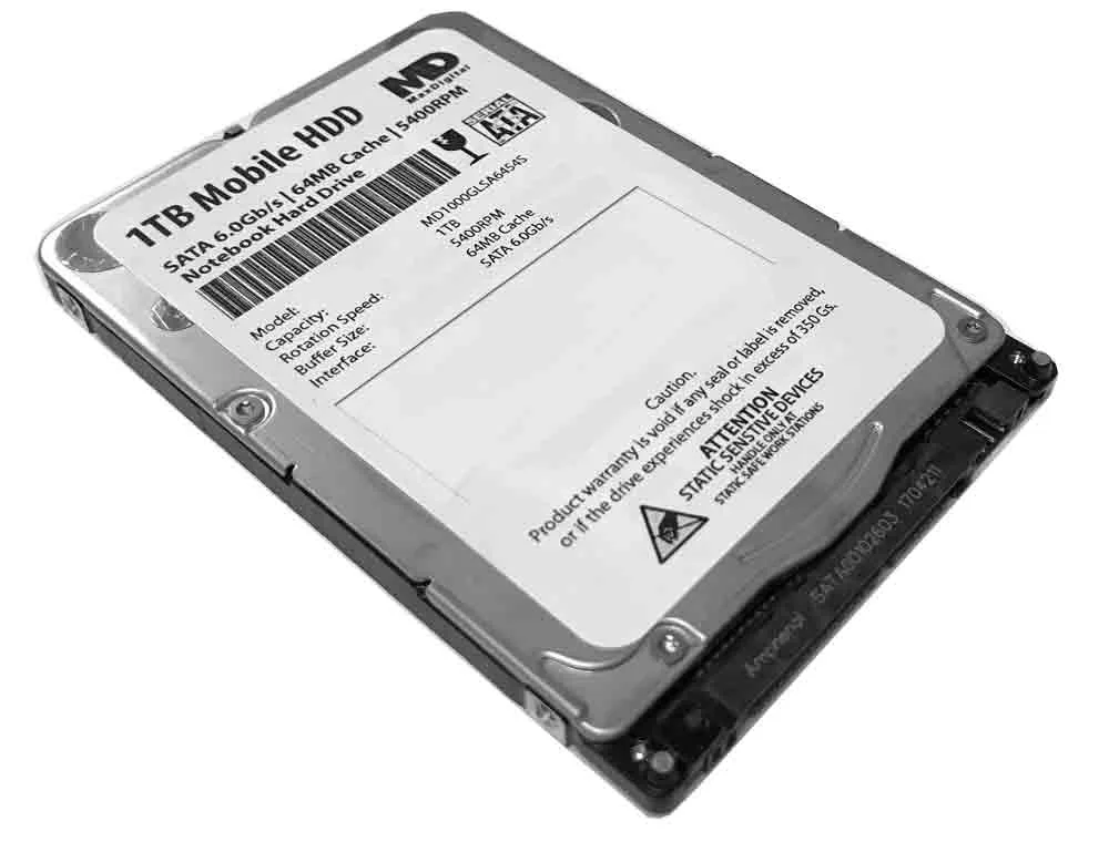 GoHardDrive GoHardDrive 1TB 5400RPM 64MB 7mm SATA 2.5" laptop hard drive — product photo