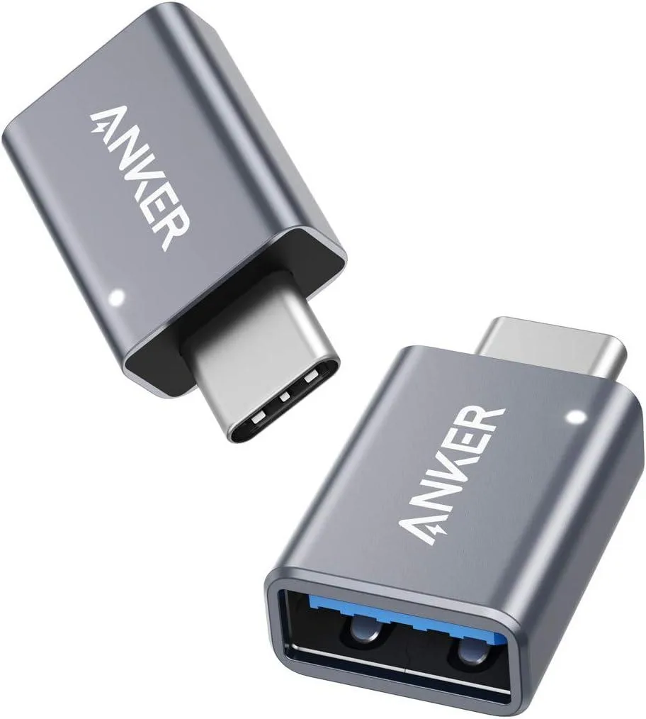 FLEANE FLEANE USB C to USB Adapter 2 Pack Space Gray USB 3.0 — product photo