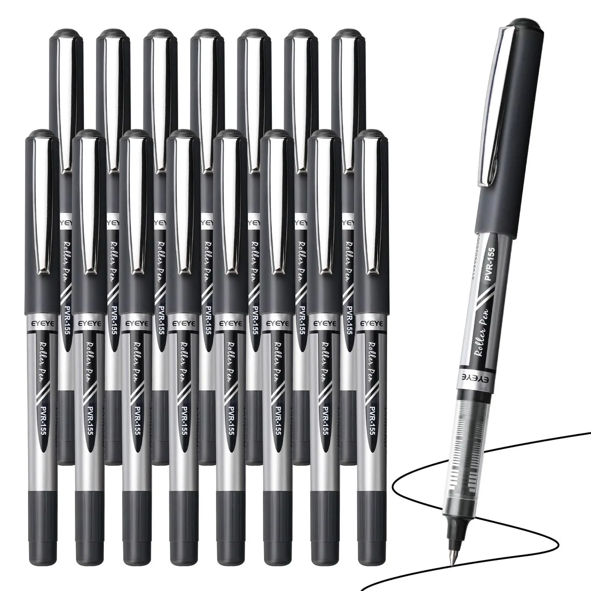  eyeye Rollerball Pens 16 Pack 0.7 mm Black — product photo