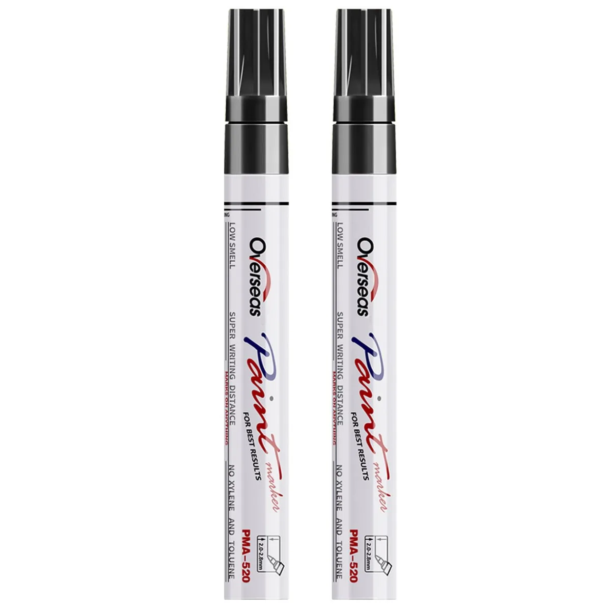 Overseas Black Oil-Based Paint Markers 2 Pack — product photo