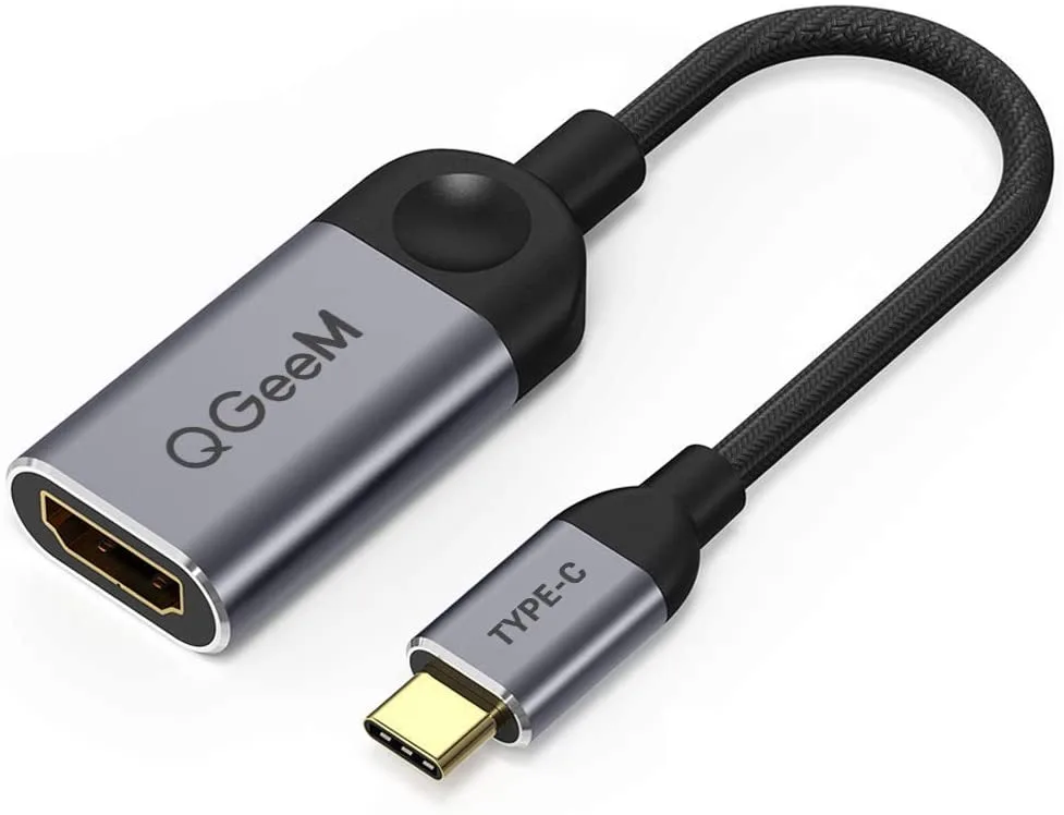 QGeeM QGeeM USB-C to HDMI Adapter 4K 30 Hz Grey — product photo