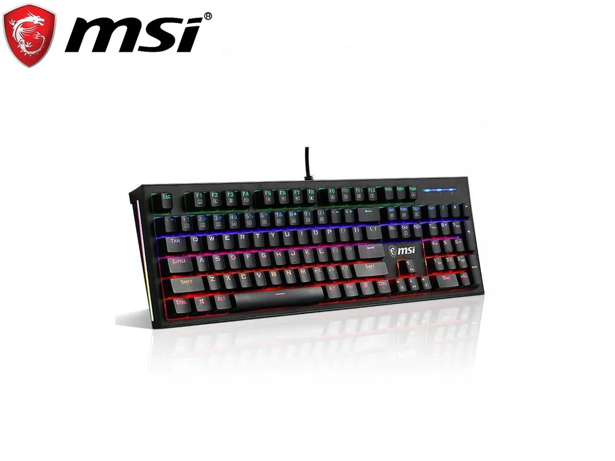 MSI MSI GK50Z Mechanical Gaming Keyboard Red Switch Black 104 Keys Wired — product photo