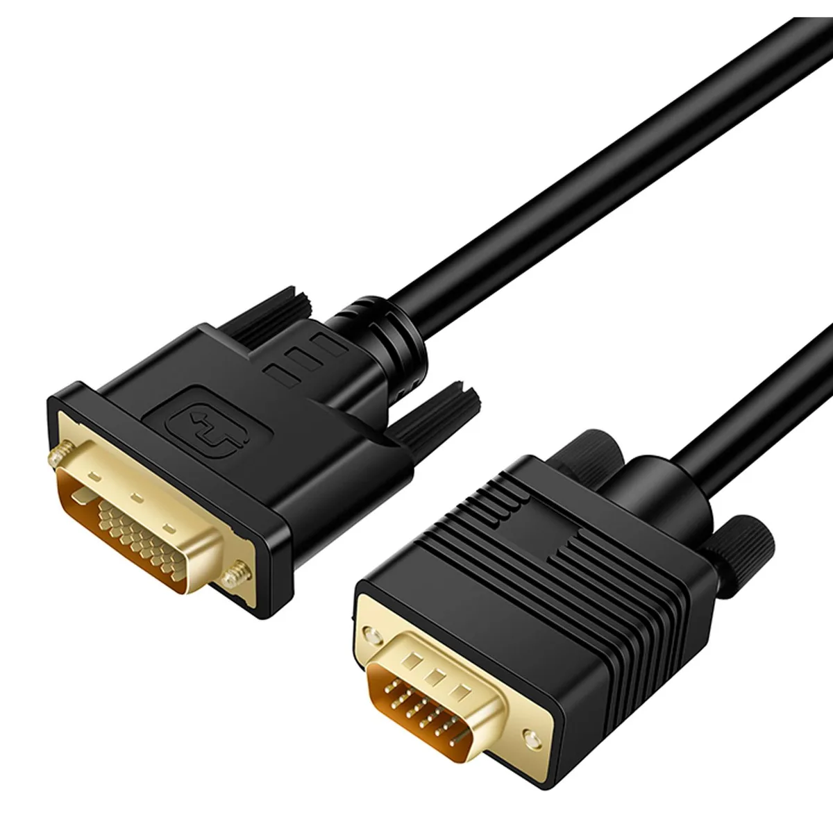 Kirzi Kirzi DVI-D 24+1 to VGA Male Cable 2m Black 1080p Active Converter — product photo