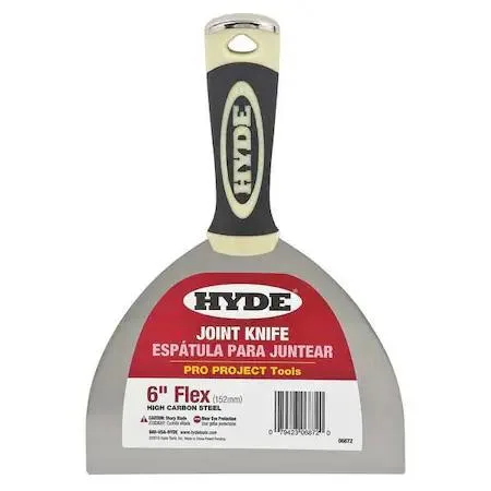 Hyde Tools 06872 flexible joint knife 6in carbon steel blade new condition