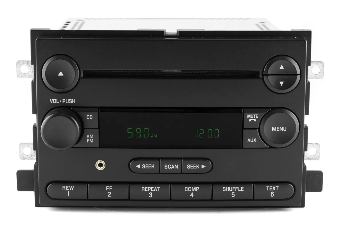 1 Factory Radio 1 Factory Radio 6F9T-18C869-BC Receiver AM FM CD AUX 2006-2007 Ford Mercury — product photo